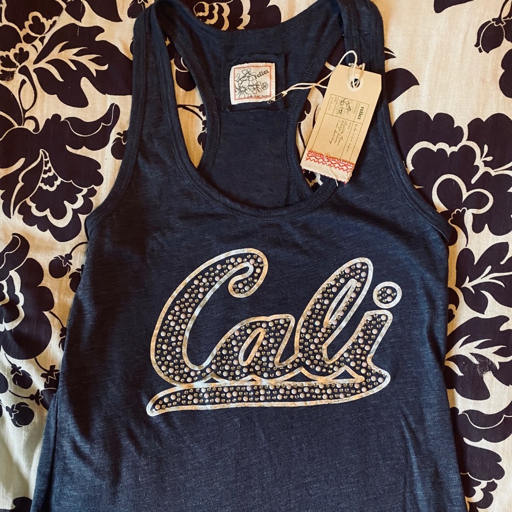 NWT Reflex racerback Cali bling tank, sz med